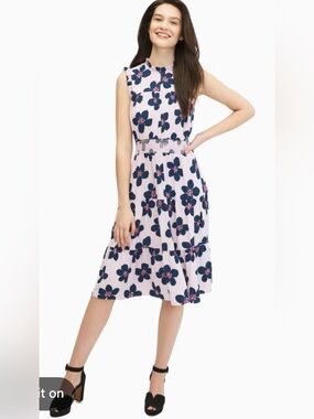 NWOT Kate Spade Mainline Grand Flora Smocked Waist Dress